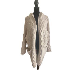 Zara Knitted Hooded Cardigan Sweater!